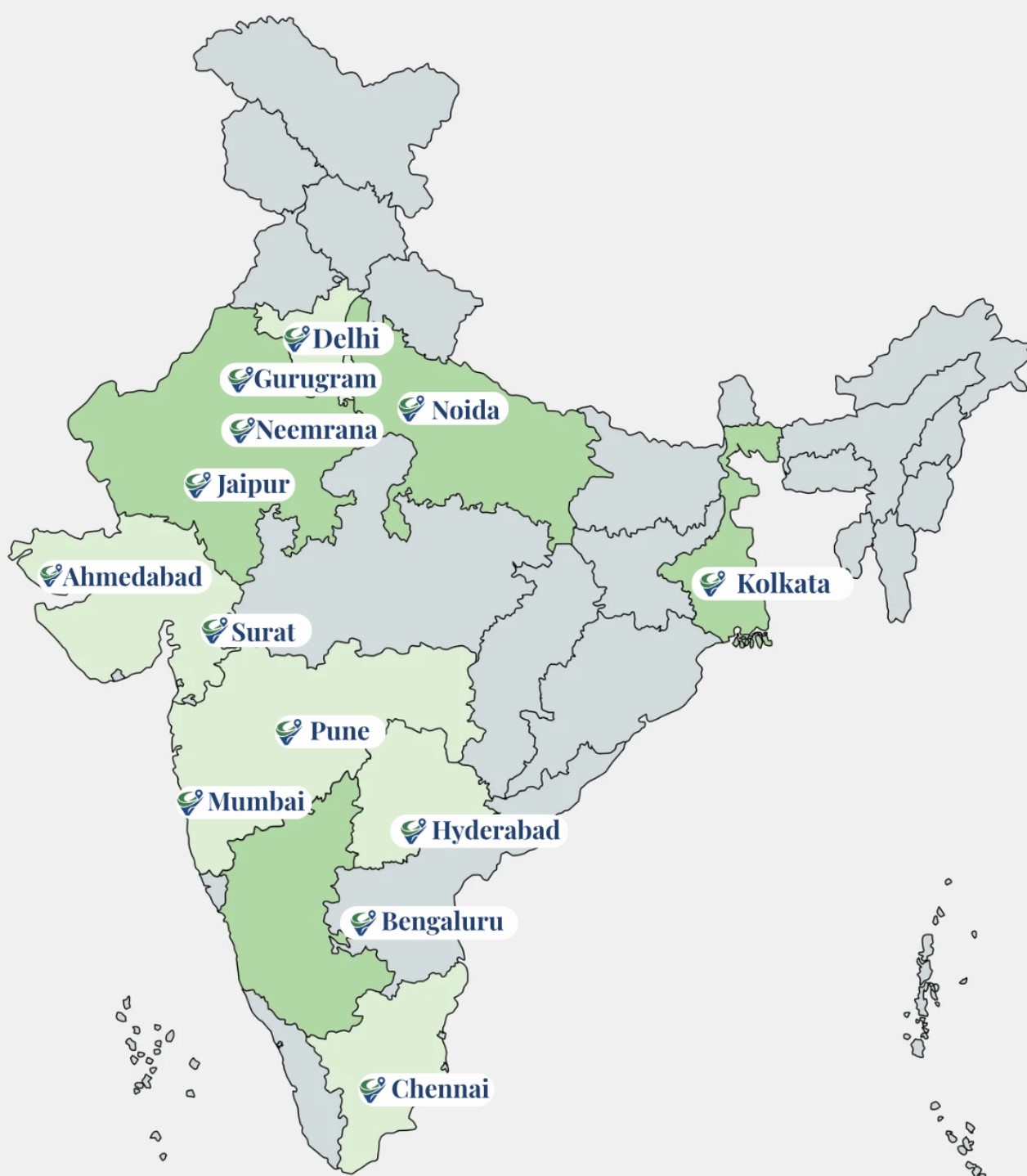 Vantage Network Presence in India